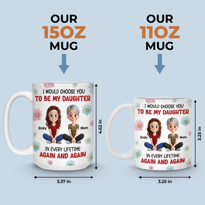 Custom Mug - Personalized Birthday Gifts For Mom, Daughter - A Circle Of Endless Love
