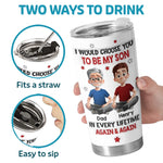 Custom Name Father Son Gifts - Personalized Tumbler