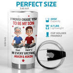 Custom Name Father Son Gifts - Personalized Tumbler