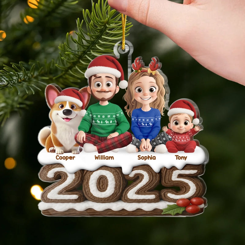 Custom Name Christmas Family Gifts - Personalized Ornament