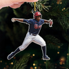 Custom Photo Baseball Acrylic Ornament - Personalized Christmas Birthday Gifts For Besties, Sisters, BFF, Family, Yourself - Chasing Joy One Game At A Time