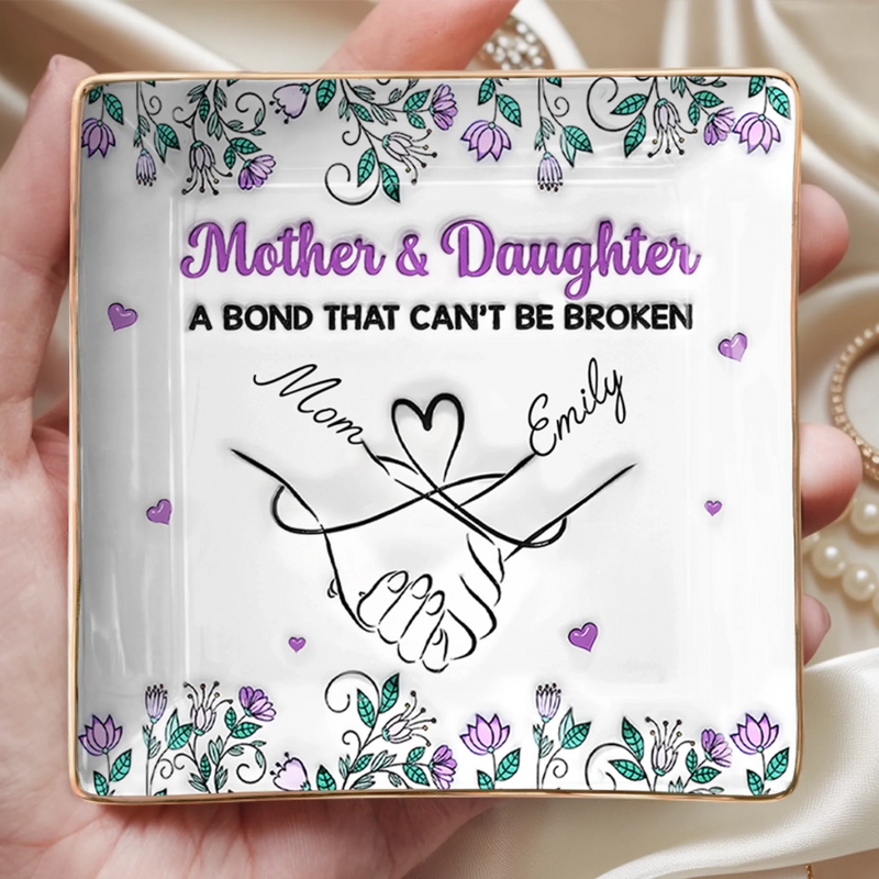 Custom Full-Print Jewelry Dish - Personalized Birthday Gifts For Mom, Daughter - Keep Your Sparkle Close Always