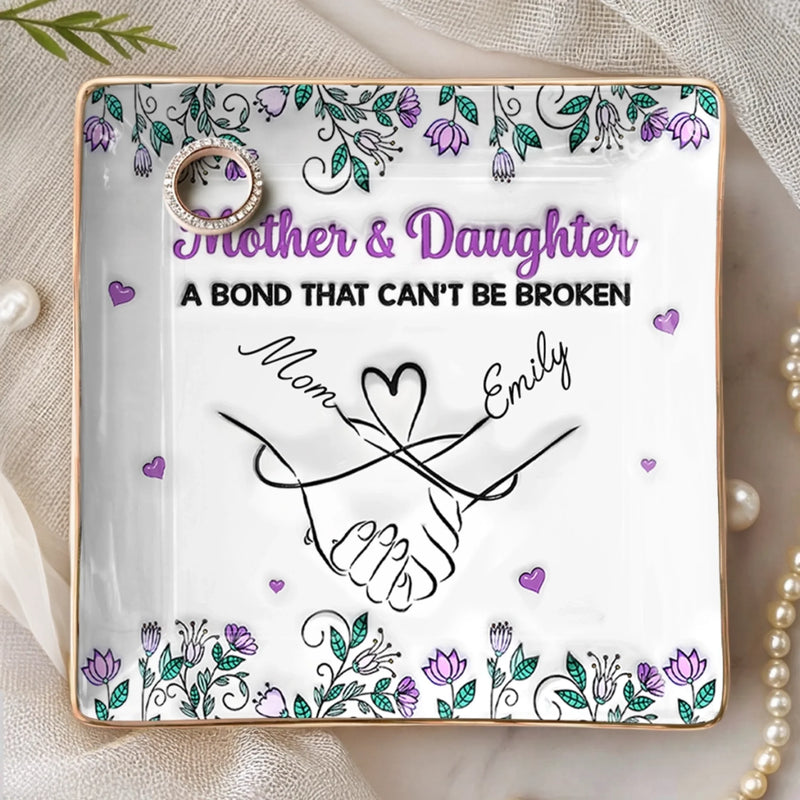 Custom Full-Print Jewelry Dish - Personalized Birthday Gifts For Mom, Daughter - Keep Your Sparkle Close Always