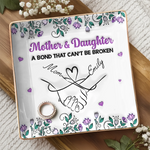 Custom Name Mother Daughter Gifts - Personalized Full-print Jewelry Dish
