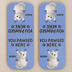 Custom Name Cat Lover Gifts - Personalized Leather Magnetic Bookmark