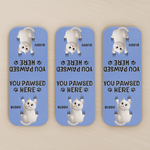 Custom Name Cat Lover Gifts - Personalized Leather Magnetic Bookmark