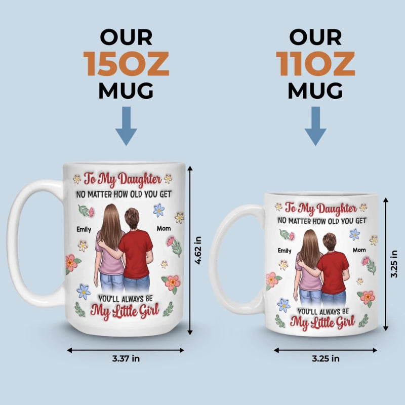 Custom Name Mother Daughter Gifts - Personalized Mug