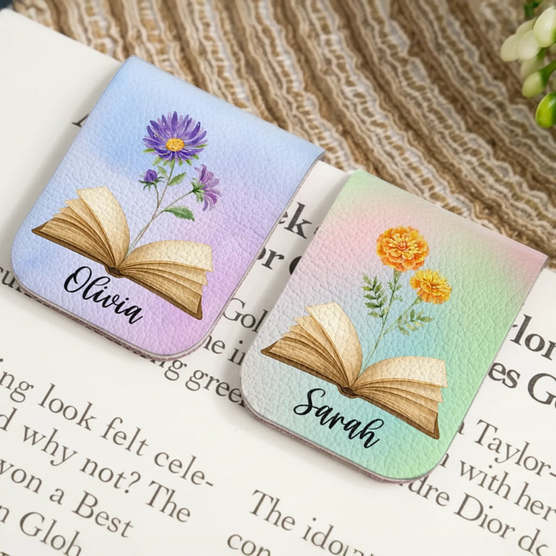 Custom Leather Magnetic Bookmark - Personalized  Bookish Gifts For Book Lovers, Bookworms, Readers - Reading Is My Superpower