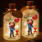 Custom Name Couple Anniversary Gifts - Personalized LED Jar Light