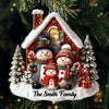 Custom Acrylic Ornament - Personalized Christmas Birthday Gifts For Mom, Dad, Brother, Sister, Kids  - Hearts Stay Together