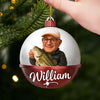 Custom Photo Acrylic Ornament - Personalized Christmas Birthday Fishing Gifts For Fisherman - Casting Dreams On Quiet Waters