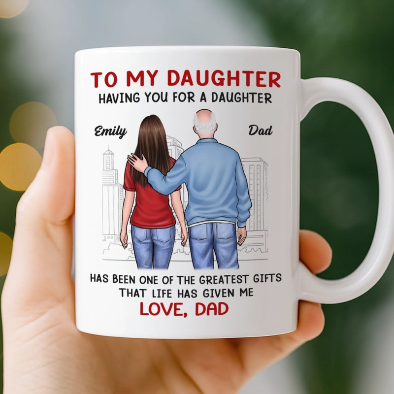 Custom Mug - Personalized Birthday Gifts For Mom, Dad, Daughter, Son - Love Flows Through Every Generation