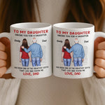 Custom Name Father Daughter Gifts - Personalized Mugs