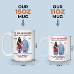 Custom Name Father Daughter Gifts - Personalized Mugs