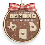 Family Love Across the Miles Christmas Keepsake Ornament