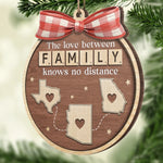 Family Love Across the Miles Christmas Keepsake Ornament