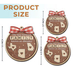 Family Love Across the Miles Christmas Keepsake Ornament