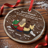 Custom Circle Glass Ornament - Personalized Christmas Best Friend Birthday Gifts For Women, Besties, Sisters, BFF - Our Story Glitters
