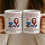 Custom Name Daughter Gifts from Dad - Personalized Mugs