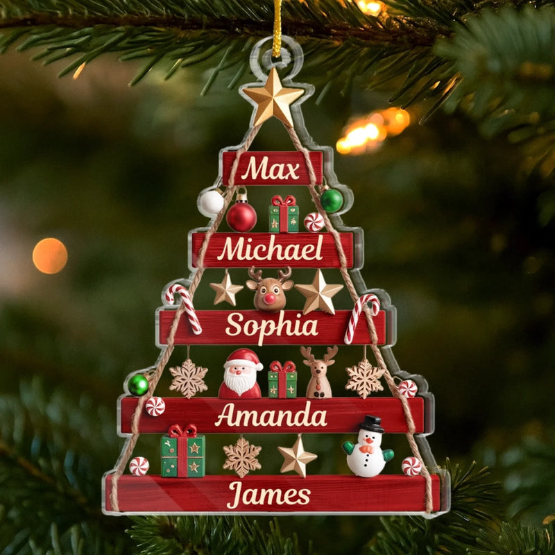 Custom Acrylic Ornament - Personalized Christmas Birthday Gifts For Mom, Dad, Brother, Sister, Kids - Together We Shine At Christmas