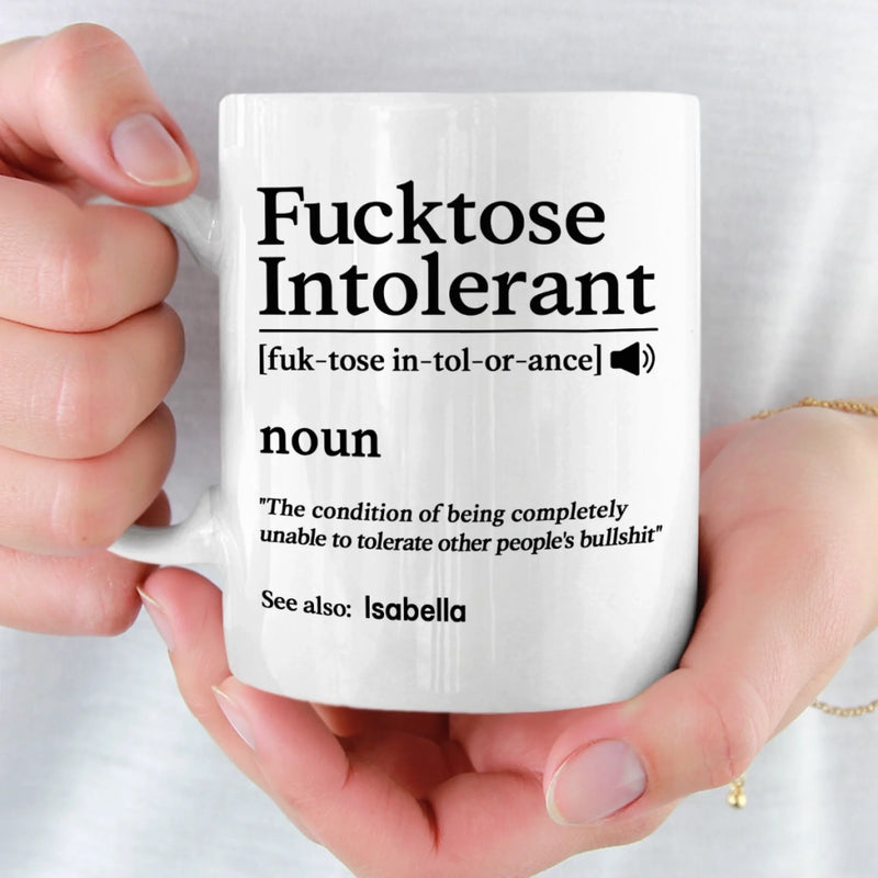 Funny Fuctose Intolerant Gifts for Adults - Novelty Mugs