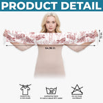 Dog Breed Floral Woodland Scarf for Dog Lovers - Wool Scarf With Tassel