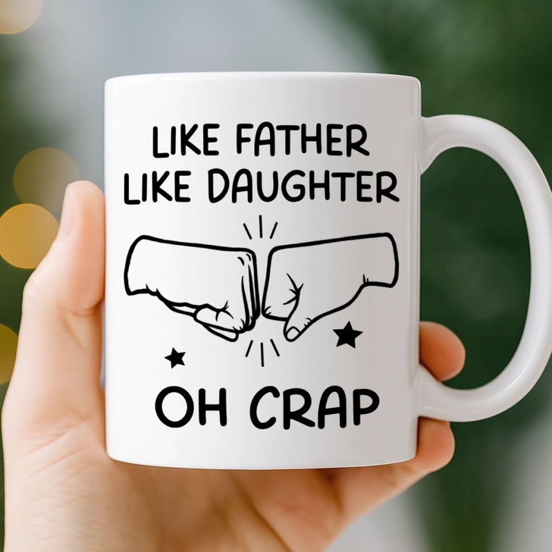 Custom Mug - Personalized Birthday Gifts For Dad, Daughter, Son - A Father Love Guides The Way