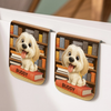 Custom Leather Magnetic Bookmark - Personalized  Bookish Gifts For Book Lovers, Bookworms, Dog Dad And Mom, Cat Owners - Paws Mark My Place