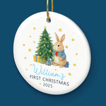 Custom Name First Christmas Keepsake - Personalized Ceramic Ornament