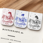 Custom Name Book Lover Gifts - Personalized Leather Magnetic Bookmark