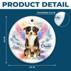 Custom Photo Ceramic Ornament - Personalized Pet Christmas Memorial Sympathy Gifts For Dogs, Cats - Love Lingers In Gentle Paws