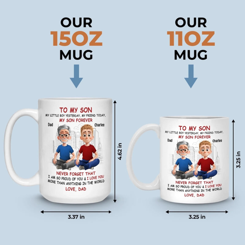 Custom Mug - Personalized Birthday Gifts For Dad, Son, Daughter - Strong Roots, Strong Son