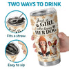 Custom Autumn Tumbler - Personalized Birthday Gifts For Dog Cat Lovers, Dog Dad And Mom, Cat Owners - Carry Your Pup Everywhere