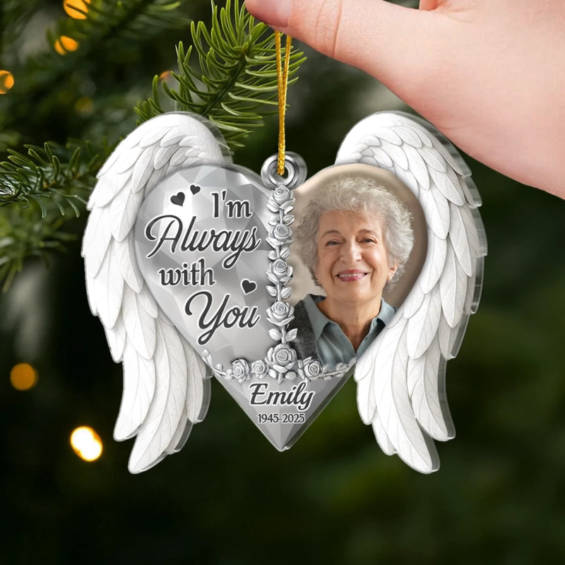 Custom Photo Memorial Angel Christmas Gifts - Personalized Ornament