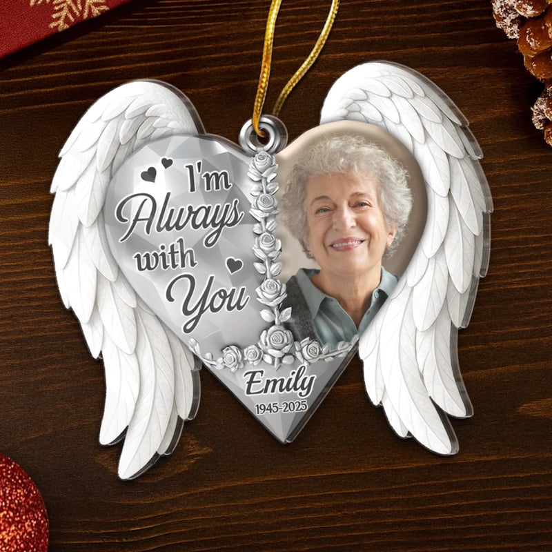 Custom Photo Memorial Angel Christmas Gifts - Personalized Ornament