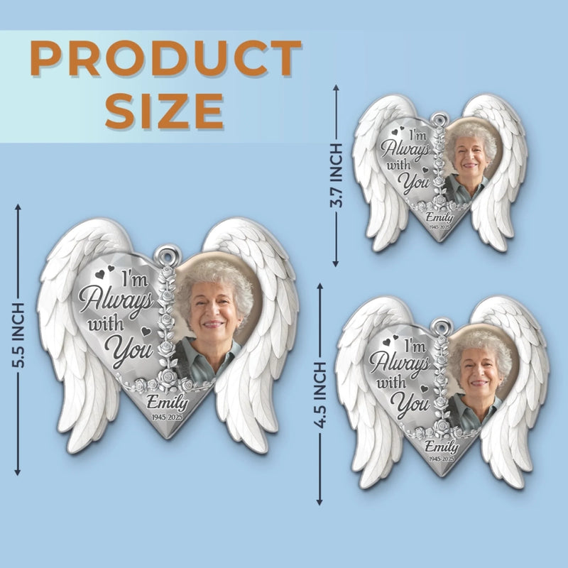 Custom Photo Memorial Angel Christmas Gifts - Personalized Ornament