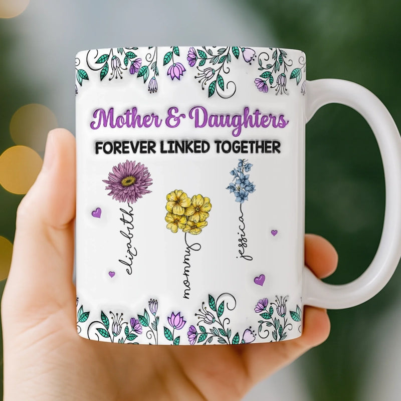 Custom Name Mother Daughter Gifts - Personalized Mugs