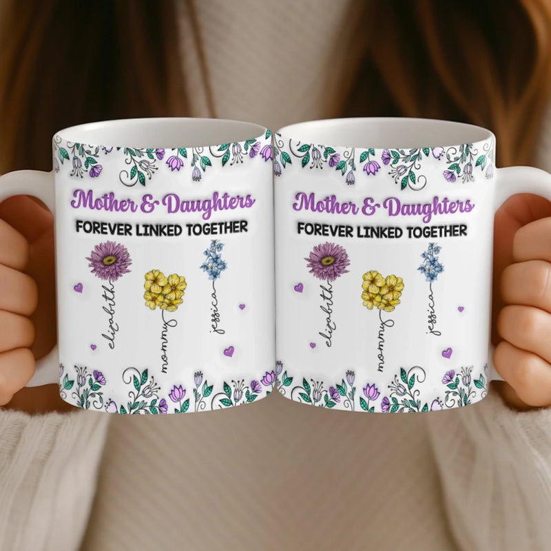 Custom Name Mother Daughter Gifts - Personalized Mugs