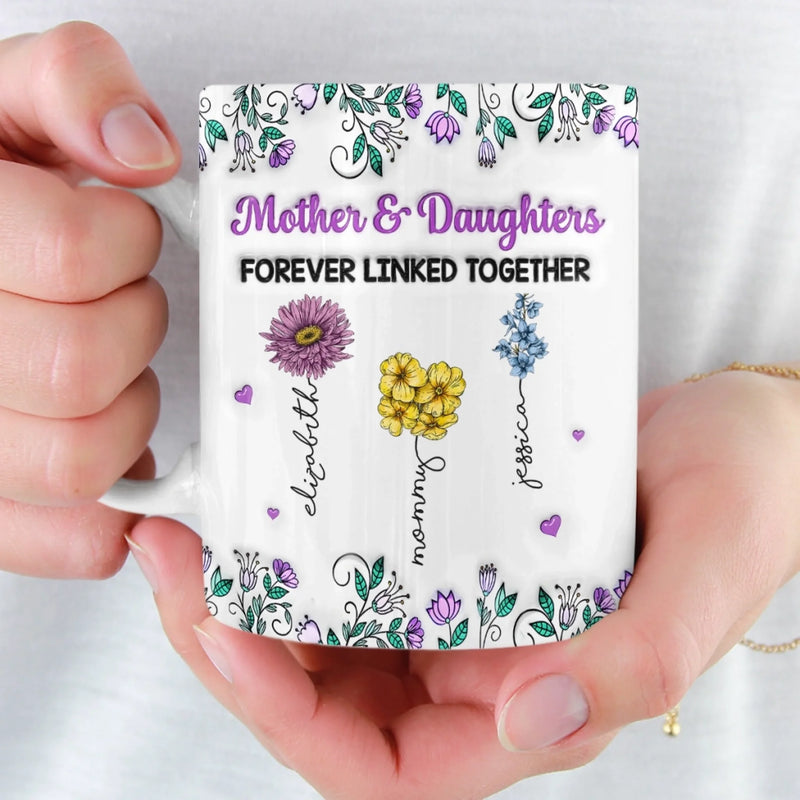 Custom Name Mother Daughter Gifts - Personalized Mugs