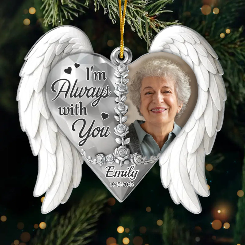 Custom Photo Memorial Angel Christmas Gifts - Personalized Ornament