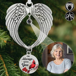 Custom Photo Memorial Cardinal Gifts - Personalized Projection Photo Ornament