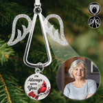 Custom Photo Memorial Cardinal Gifts - Personalized Projection Photo Ornament