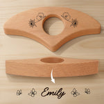 Custom Name Floral Butterfly Gifts for Readers - Personalized Engraved Book Page Holder
