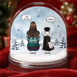 Custom Name Memorial Pet Christmas Gifts - Personalized Acrylic Snow Globe