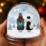 Custom Name Memorial Pet Christmas Gifts - Personalized Acrylic Snow Globe