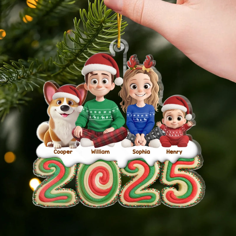 Custom Name Christmas Family Gifts - Personalized Ornament