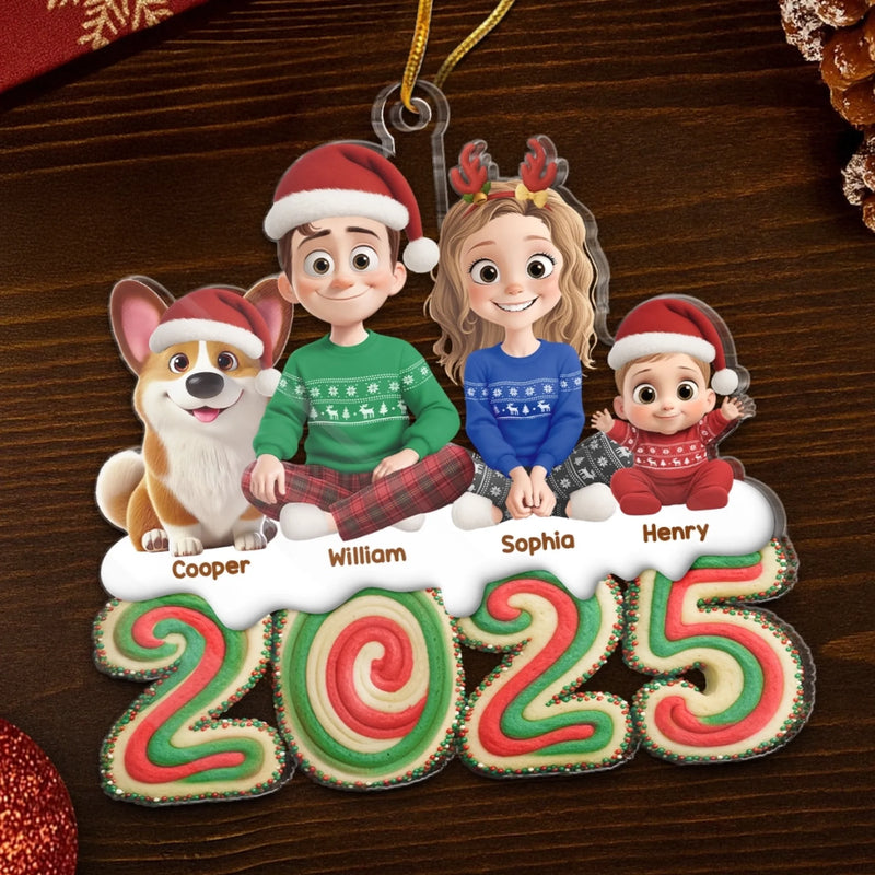 Custom Name Christmas Family Gifts - Personalized Ornament