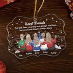 Custom Name Best Friends Christmas Gifts - Personalized Ornament