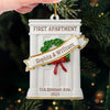 Custom First Christmas In New Home Acrylic Ornament - Personalized Anniversary Christmas Wedding Gifts For Husband And Wife, Him And Her, New Homeowners, Couples, Friends - Our Cozy Beginning