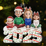 Custom Name Christmas Family Gifts - Personalized Ornament